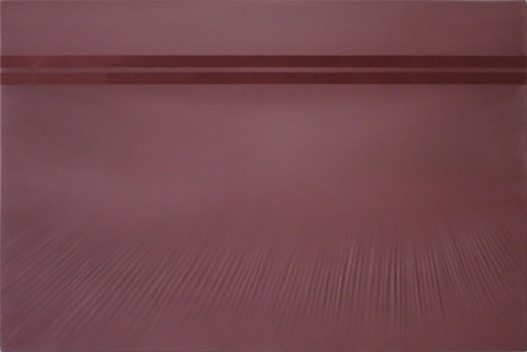 "TANDIS QU'ON CHERCHE SA CLÉ DANS L'HORIZON..." 4 Huile sur toile (54 x 81 cm) - © ADAGP, Paris