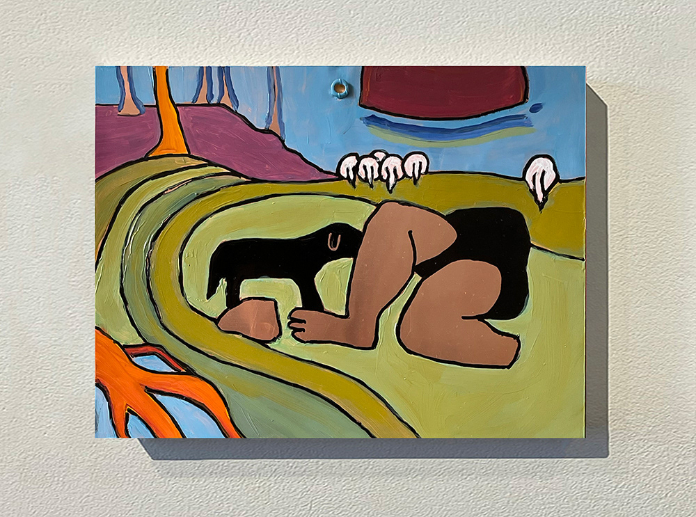 « Phénomènes », série pour installation, huile sur cuivre_15x20 cm