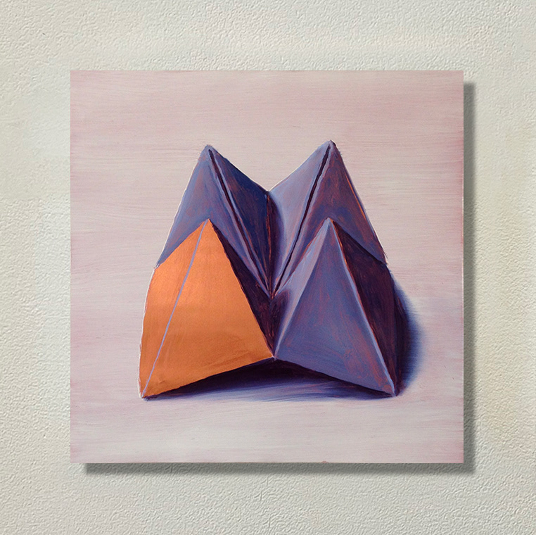 "Oxymores", huile sur cuivre, 20x20 cm