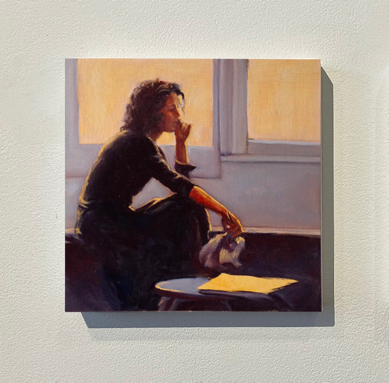Inside-outside", huile sur bois, 20x20 cm
