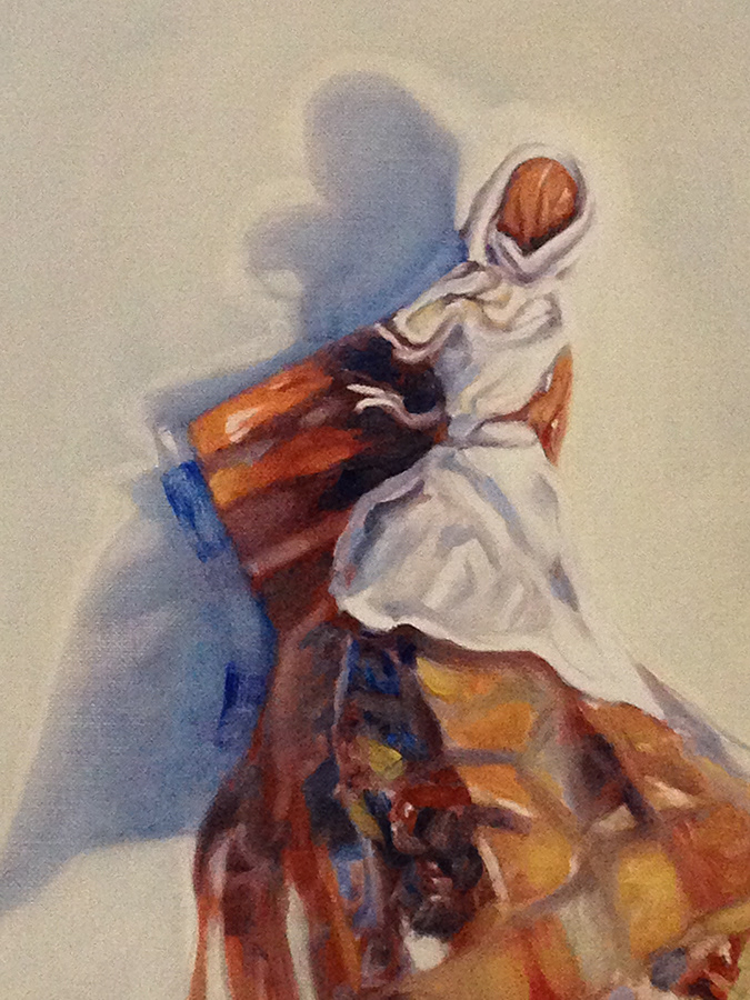 "Poupée-chiffon", huile sur toile, 41x27 cm, détail
