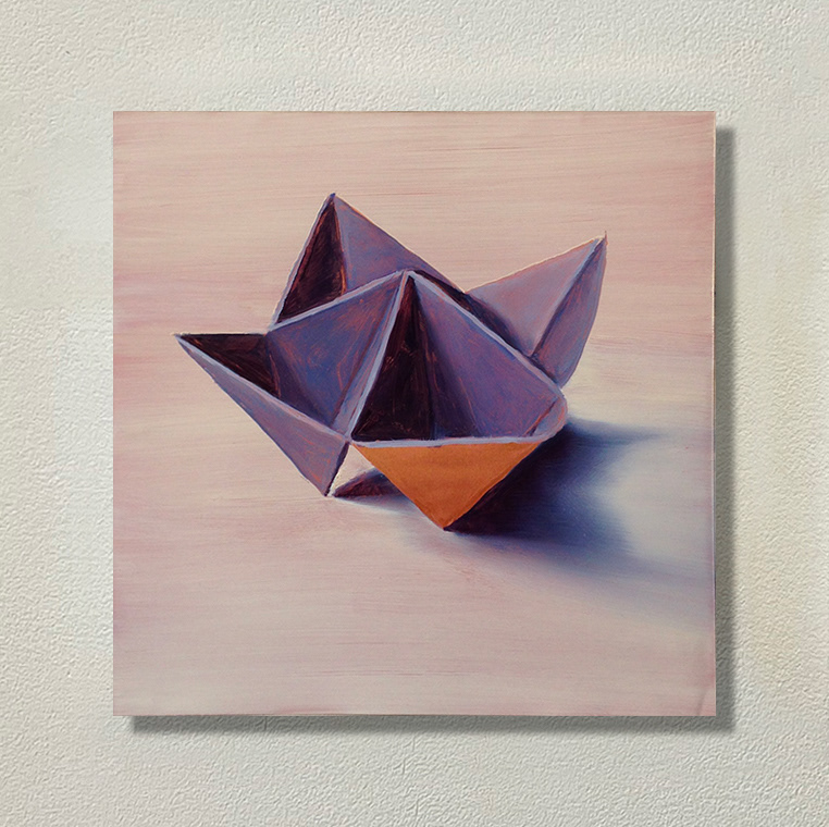 "Oxymores", huile sur cuivre, 20x20 cm