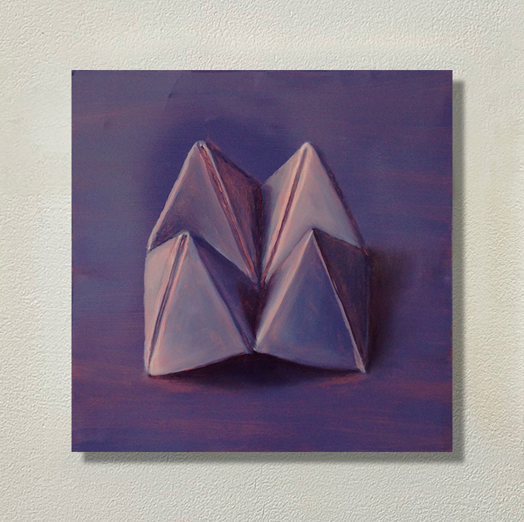 "Oxymores", huile sur cuivre, 20x20 cm