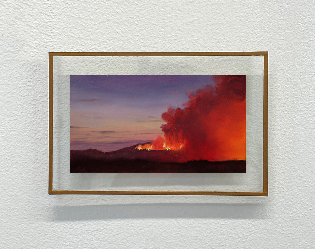Série "Incendi" - accrochage Galerie le Coin des Arts, Paris