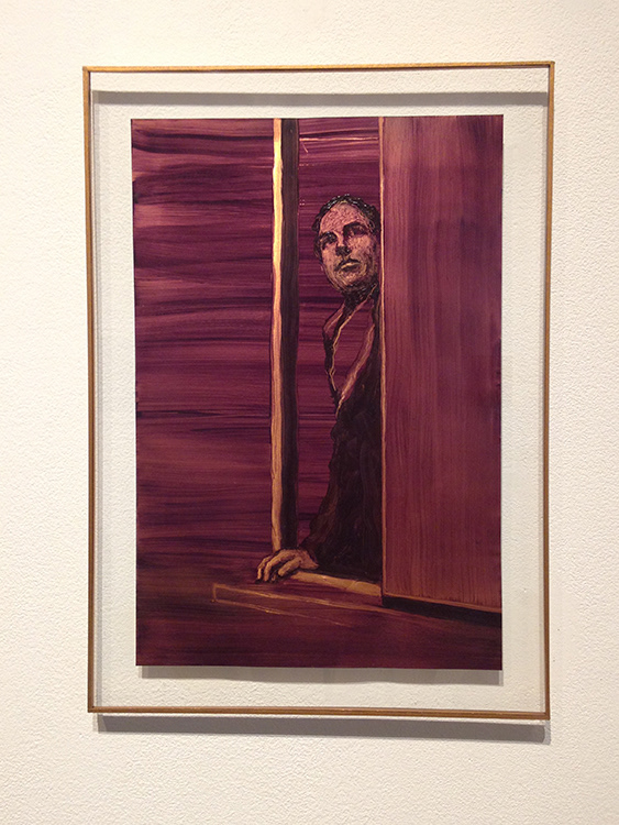 "Inside-outside", huile sur cuivre, 30x20 cm