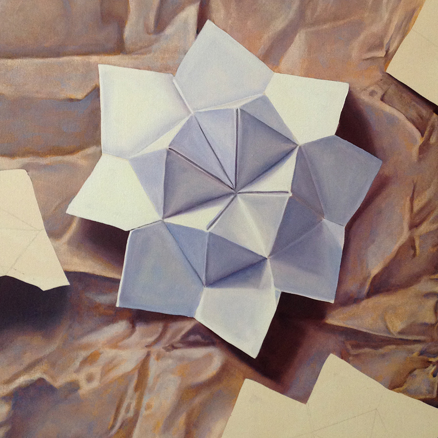 "Oxymores", huile sur toile, 89x116 cm, détail