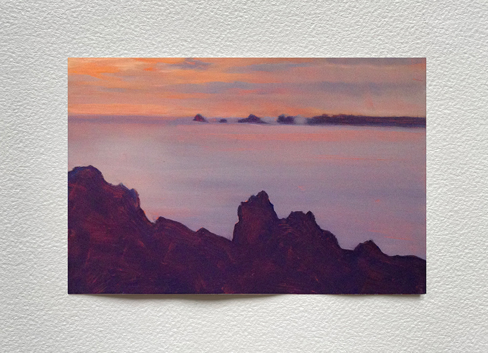 « Marine », huile sur cuivre, 10x15 cm