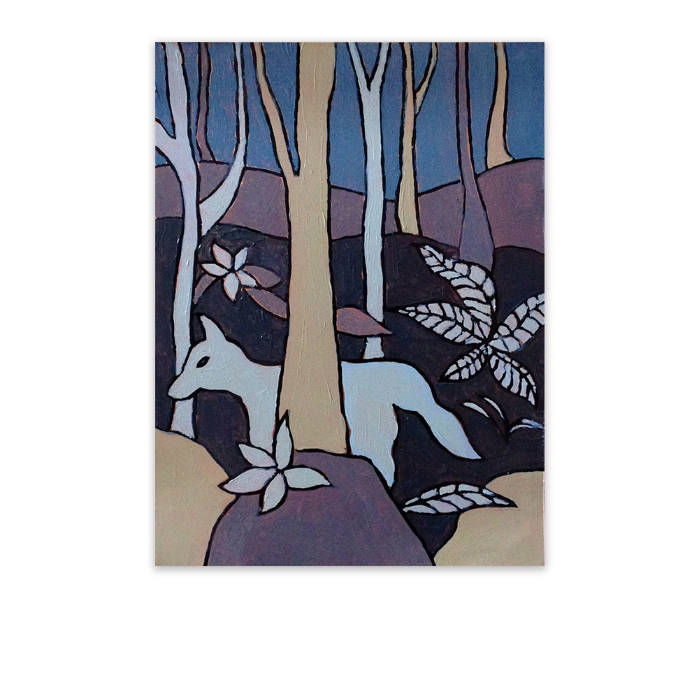 "Phénomènes", huile sur cuivre, 30x20 cm