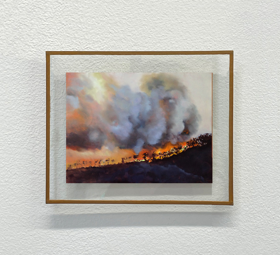Série "Incendi" - accrochage Galerie le Coin des Arts, Paris