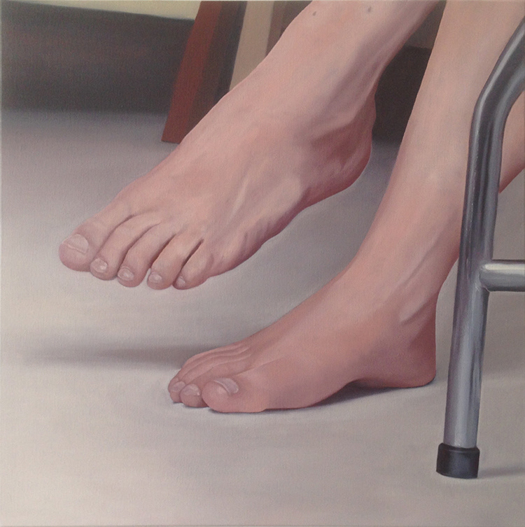 "CENDRILLON" (série) Huile sur toile (65 x 65 cm) - © ADAGP, Paris