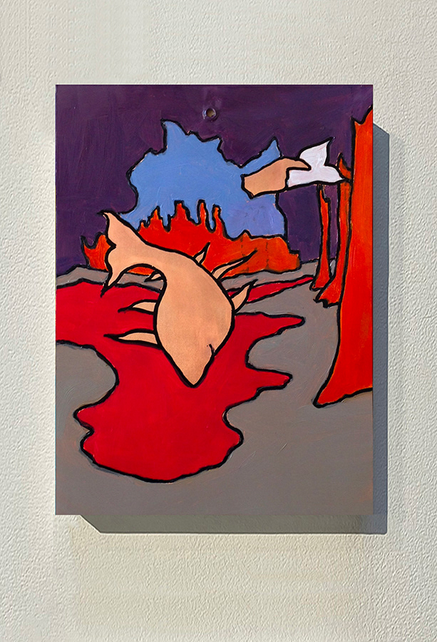 « Phénomènes », série pour installation, huile sur cuivre_20x15 cm