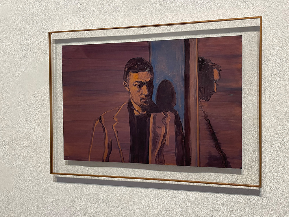 "Inside-outside", huile sur cuivre, 20x30 cm