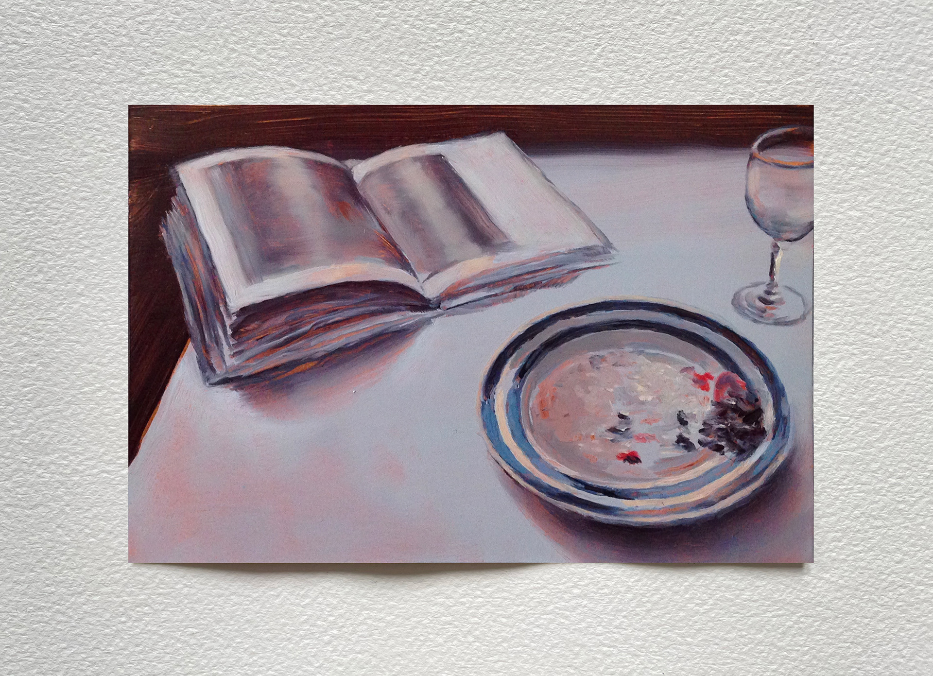 "Nature morte I", huile sur cuivre, 10 x 15 cm