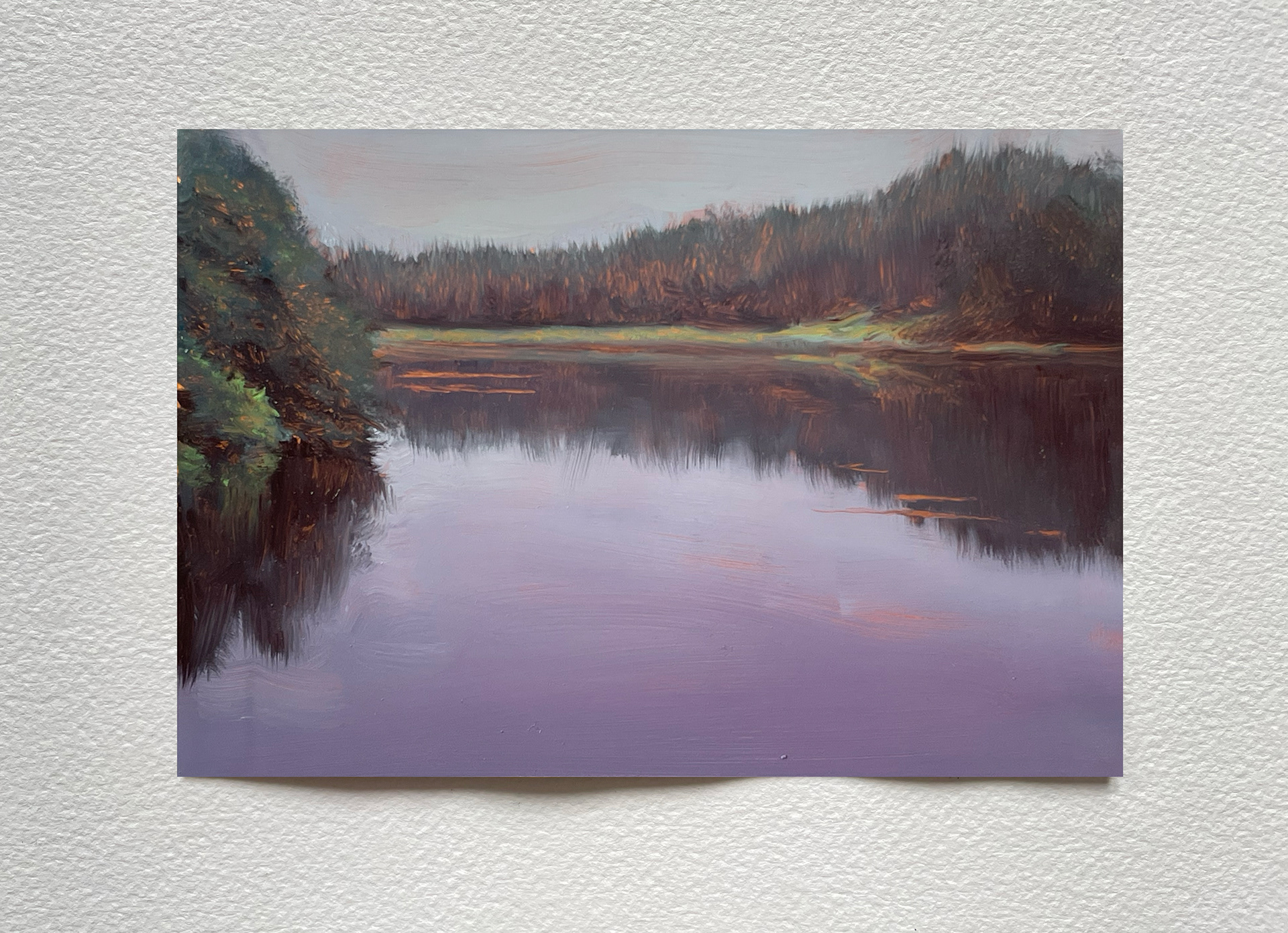 "Paysage II", huile sur cuivre, 10 x 15 cm