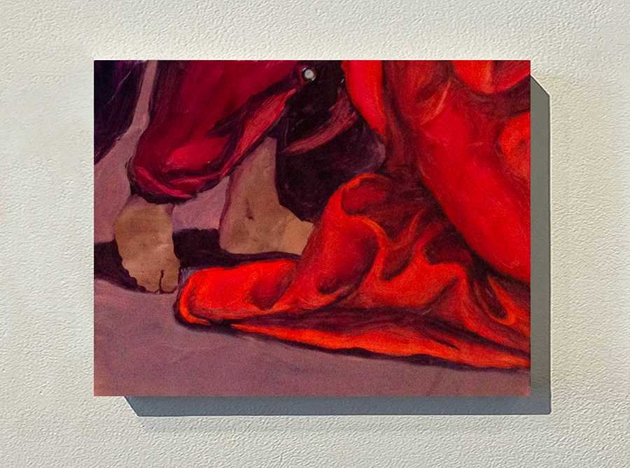 « Phénomènes », série pour installation, huile sur cuivre_15x20 cm