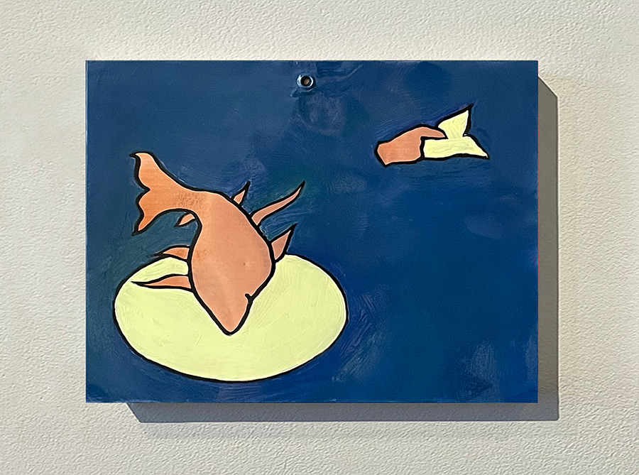 « Phénomènes », série pour installation, huile sur cuivre_15x20 cm