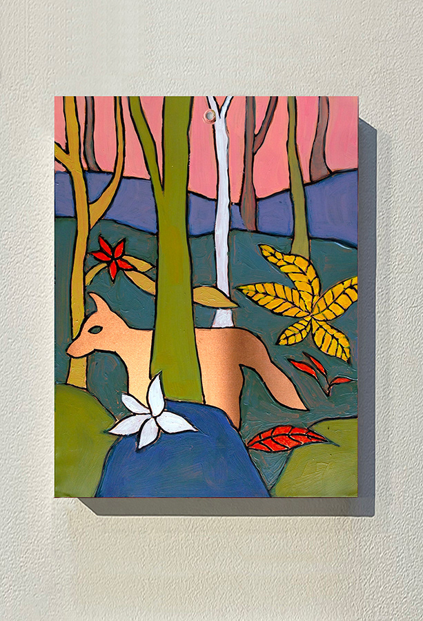 « Phénomènes », série pour installation, huile sur cuivre_20x15 cm