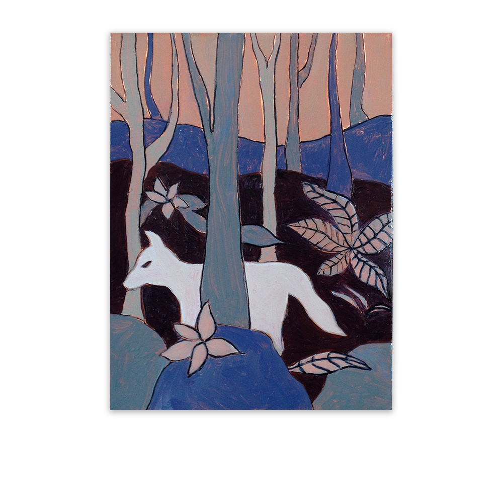 "Phénomènes", huile sur cuivre, 30x20 cm