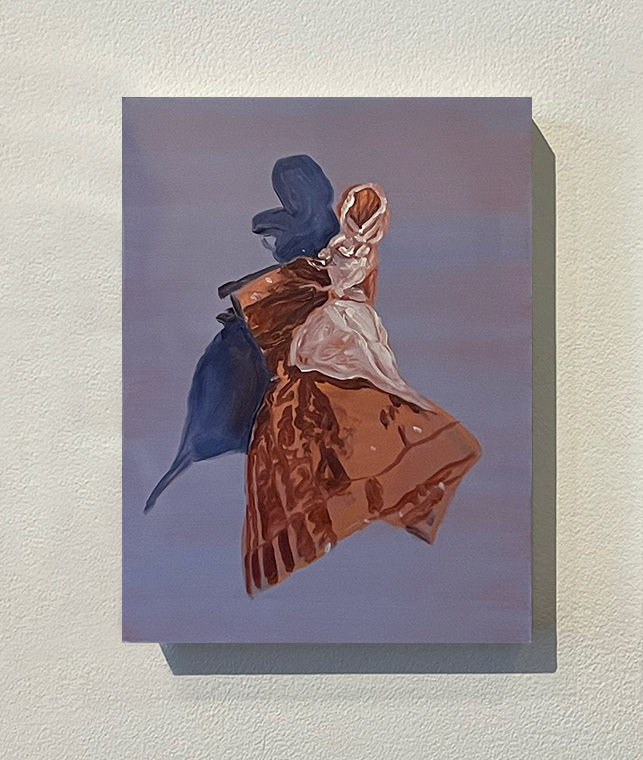 "Poupée-chiffon", huile sur cuivre, 30x20 cm