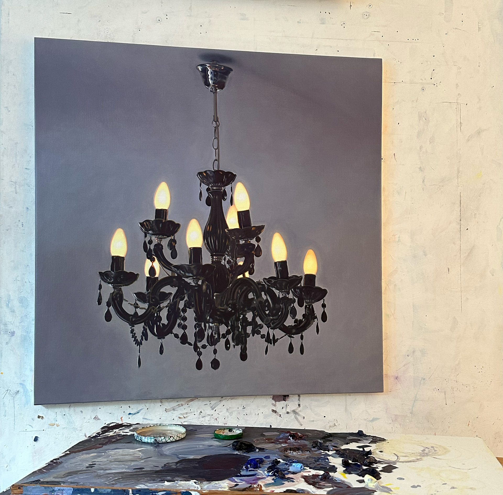 "Plastic dream II", huile sur toile_ 80 x 80 cm 