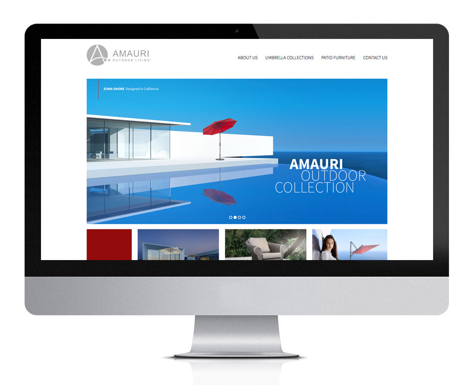 Amauri website,  designed by Marc Posch