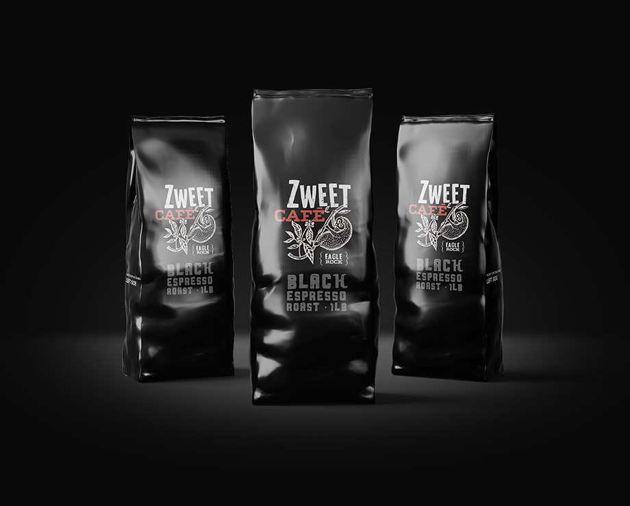 Zweet Cafe: Brand identity for coffeeshop, designed by Marc Posch