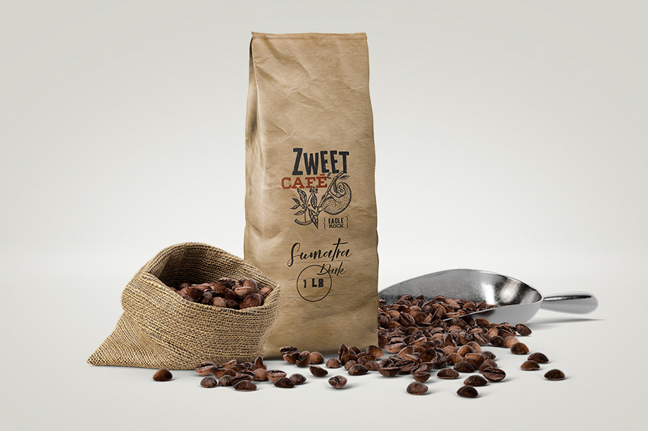 Zweet Cafe: Brand identity for coffeeshop, designed by Marc Posch