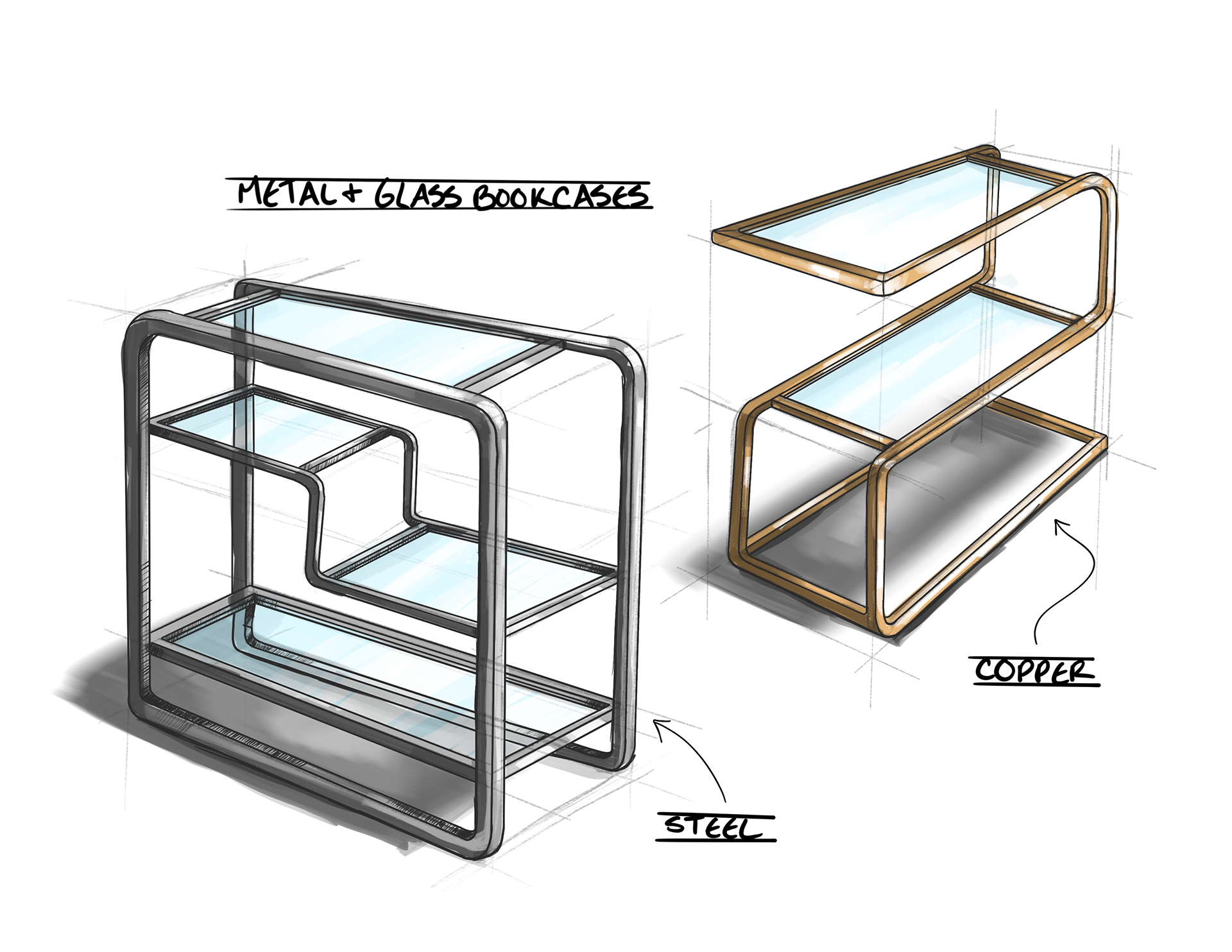 glass shelf concepts