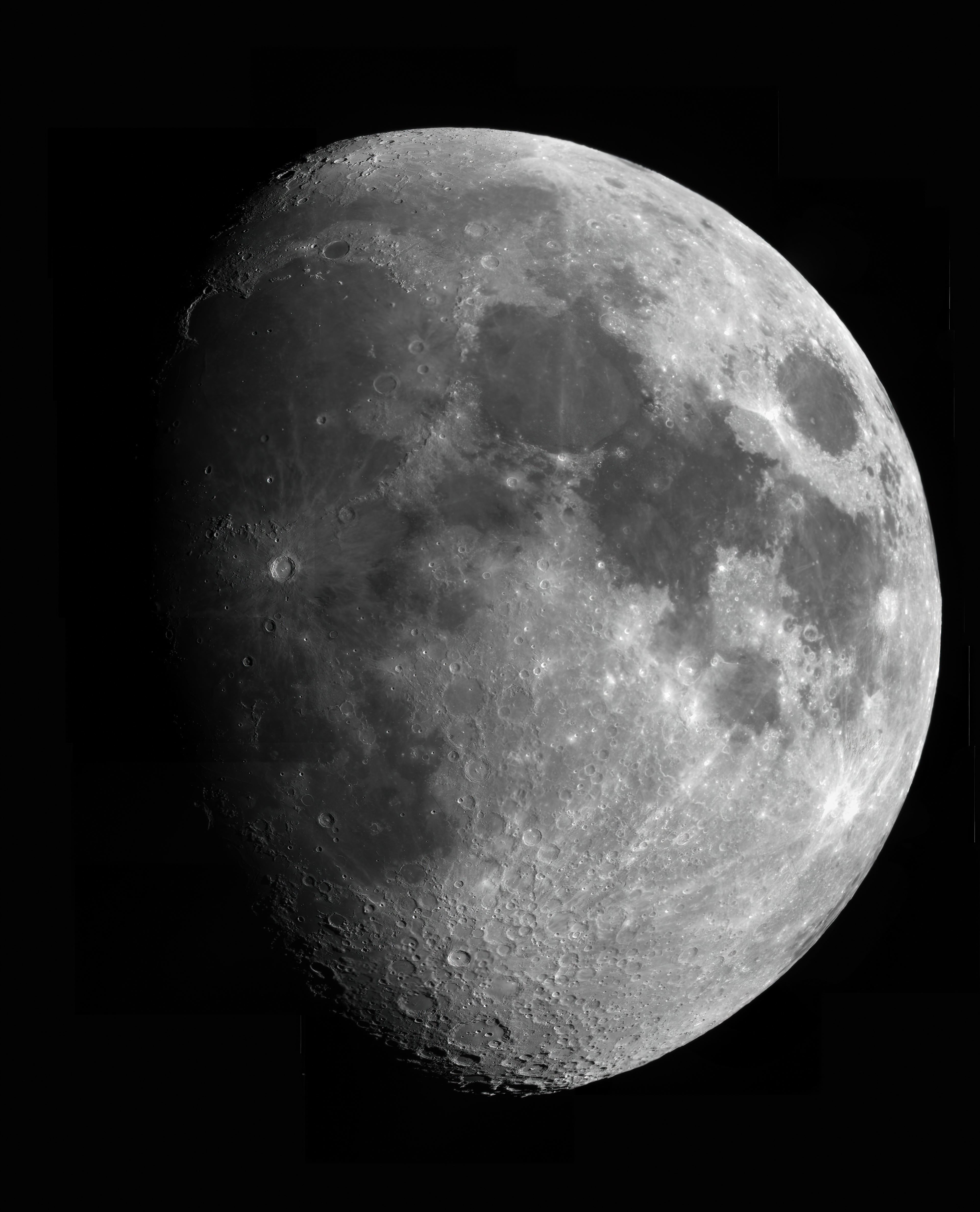 A composite of 56 images to create the image of the moon 10" Meade LX600 F8