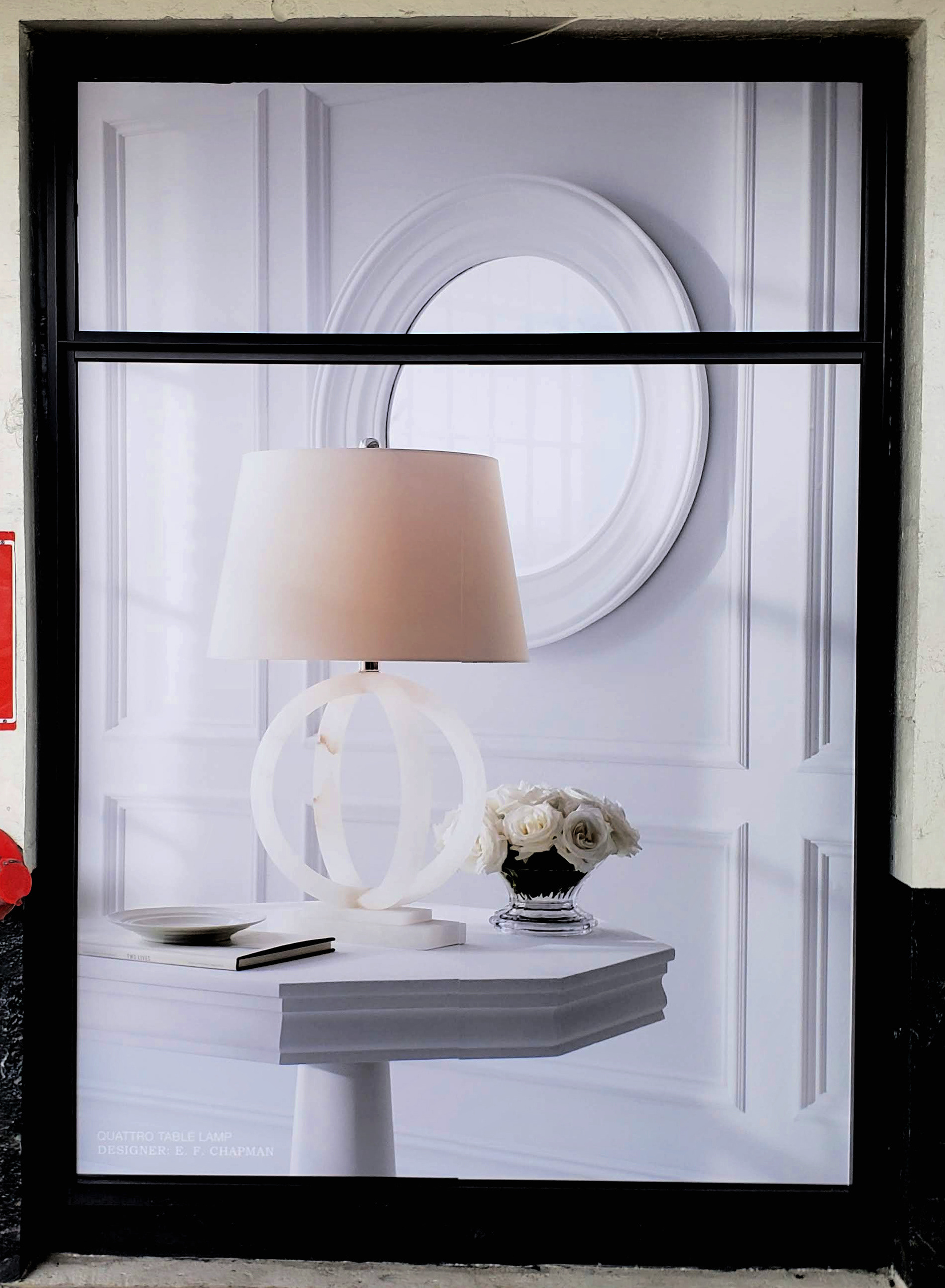 Window wraps designed for Circa Lighting's Boston showroom while it was under construction prior to opening.