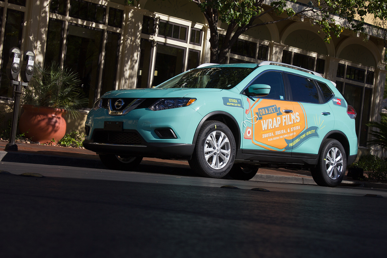 Vehicle wrap design for ORAFOL Americas to be displayed at the SGIA 2016 trade show