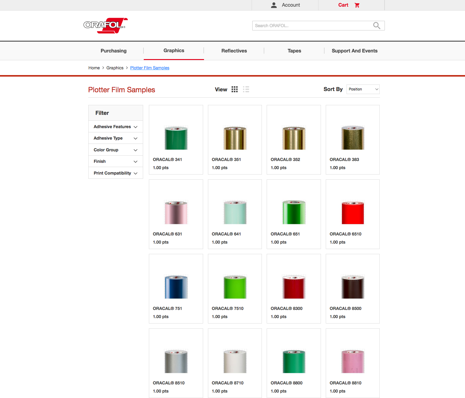 Responsive distributor portal website for ORAFOL Americas