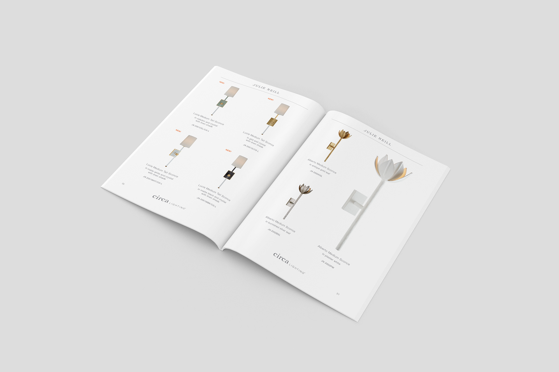 Julie Neill look book for Circa Lighting