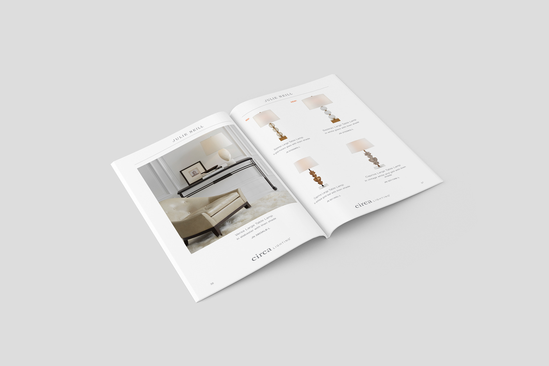 Julie Neill look book for Circa Lighting