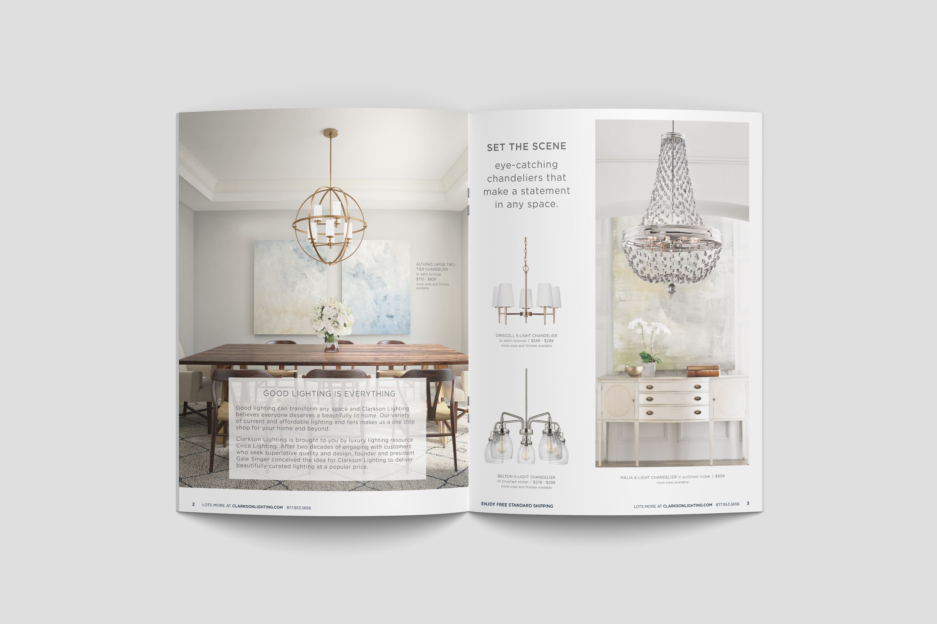 Retail catalog for Clarkson Lighting