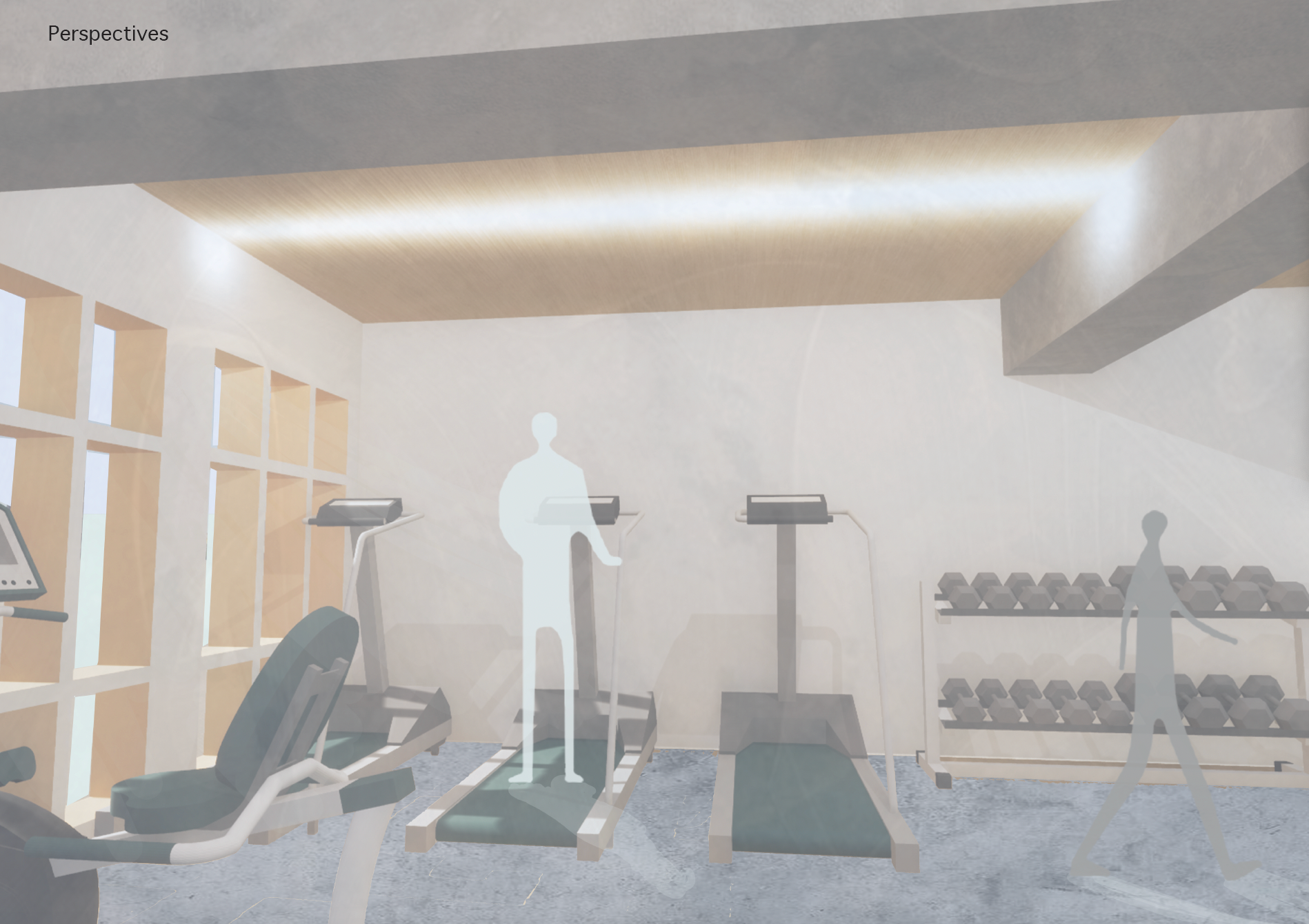 Gym located on the first floor.
