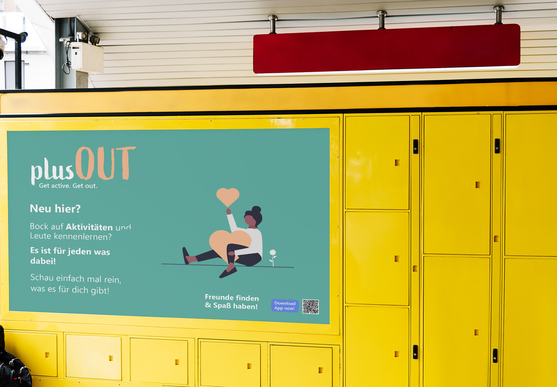 Mockup eines anderen Plakates bei Spinden