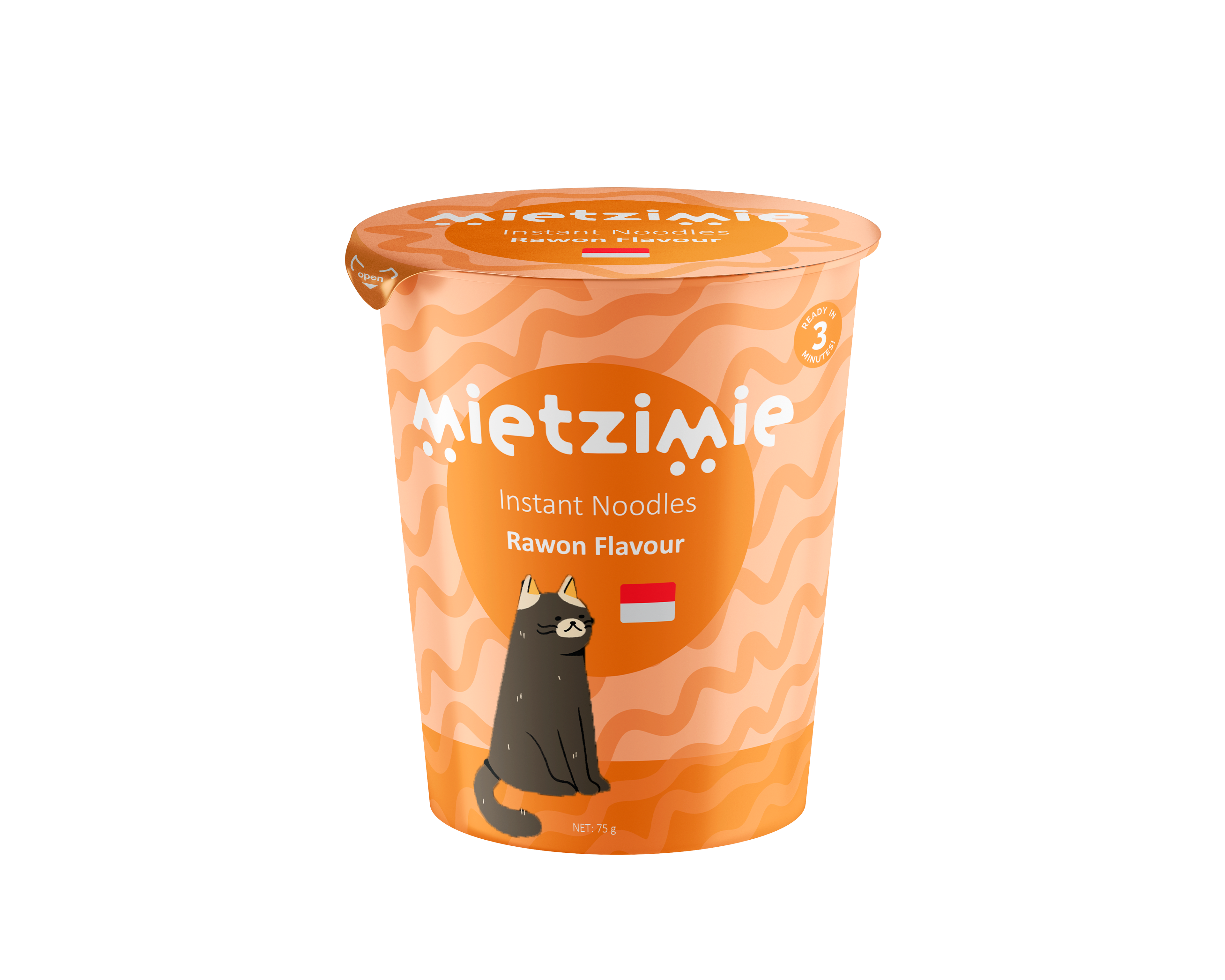 Mockup der Ramen Variante in orange