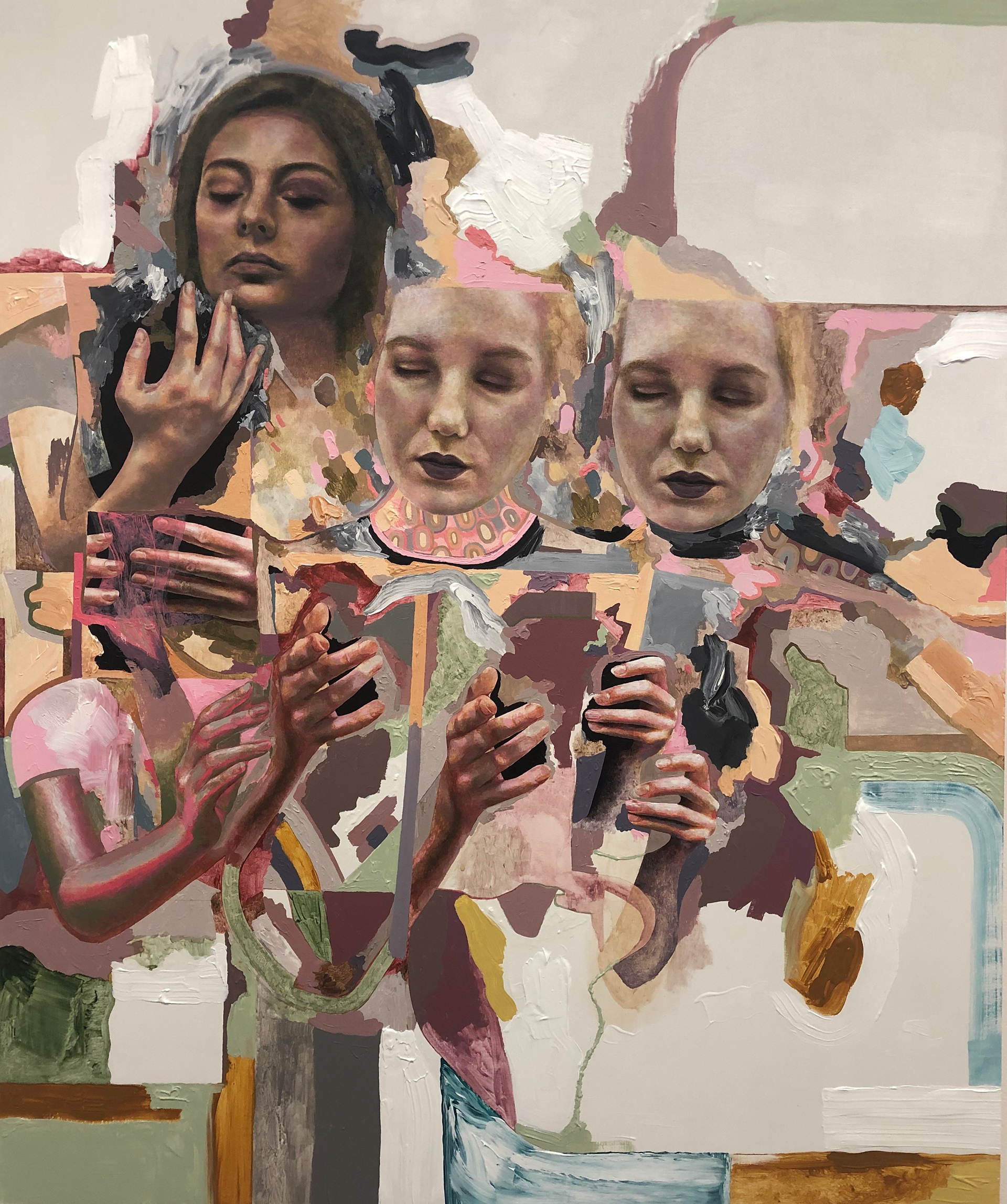 acrylic on birch panel, 30 x 36 inches