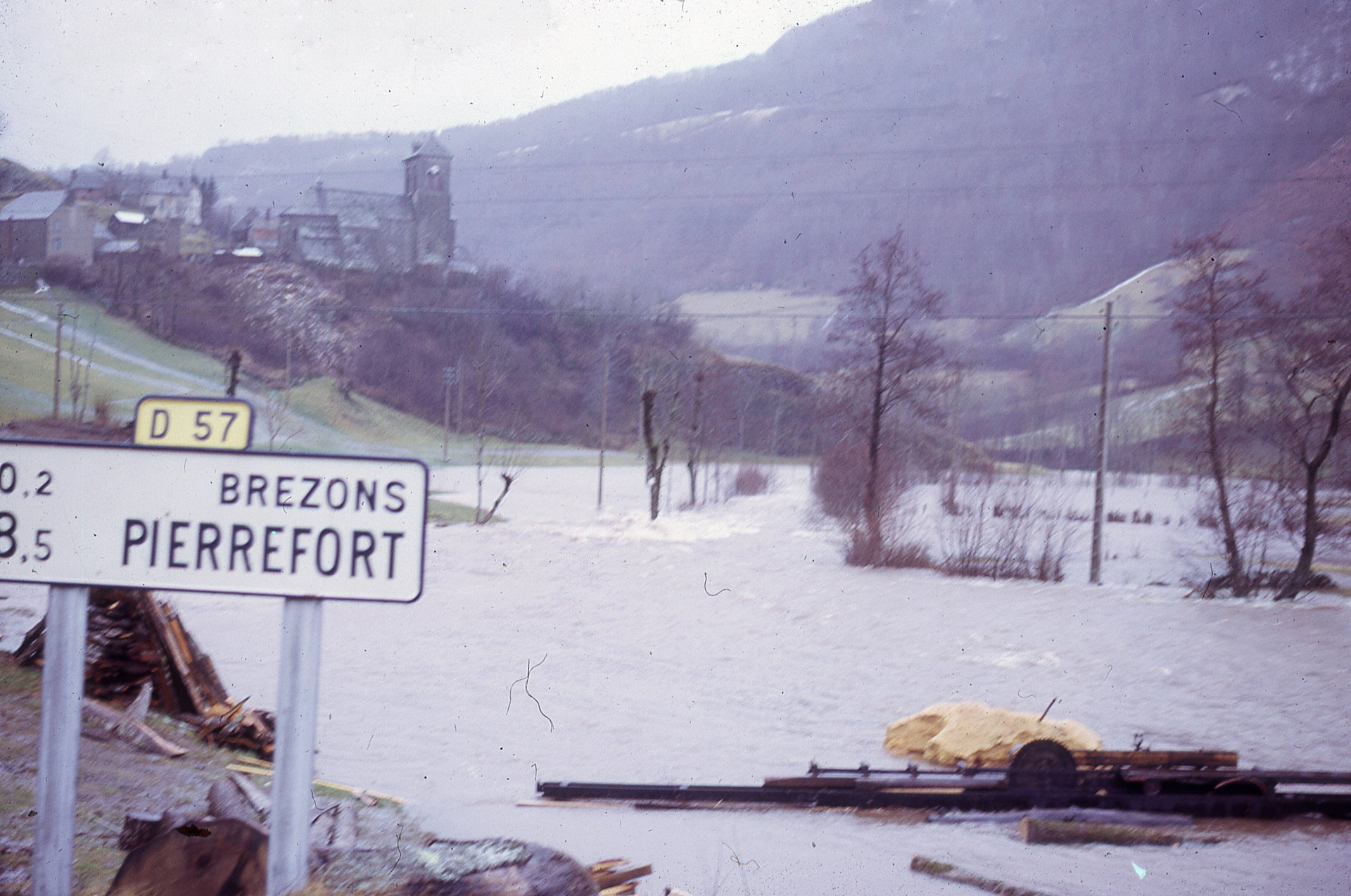 Inondations à Brezons