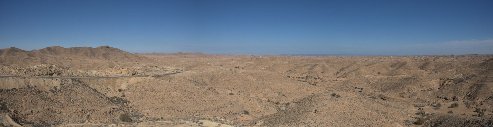 Le désert vers Matmata