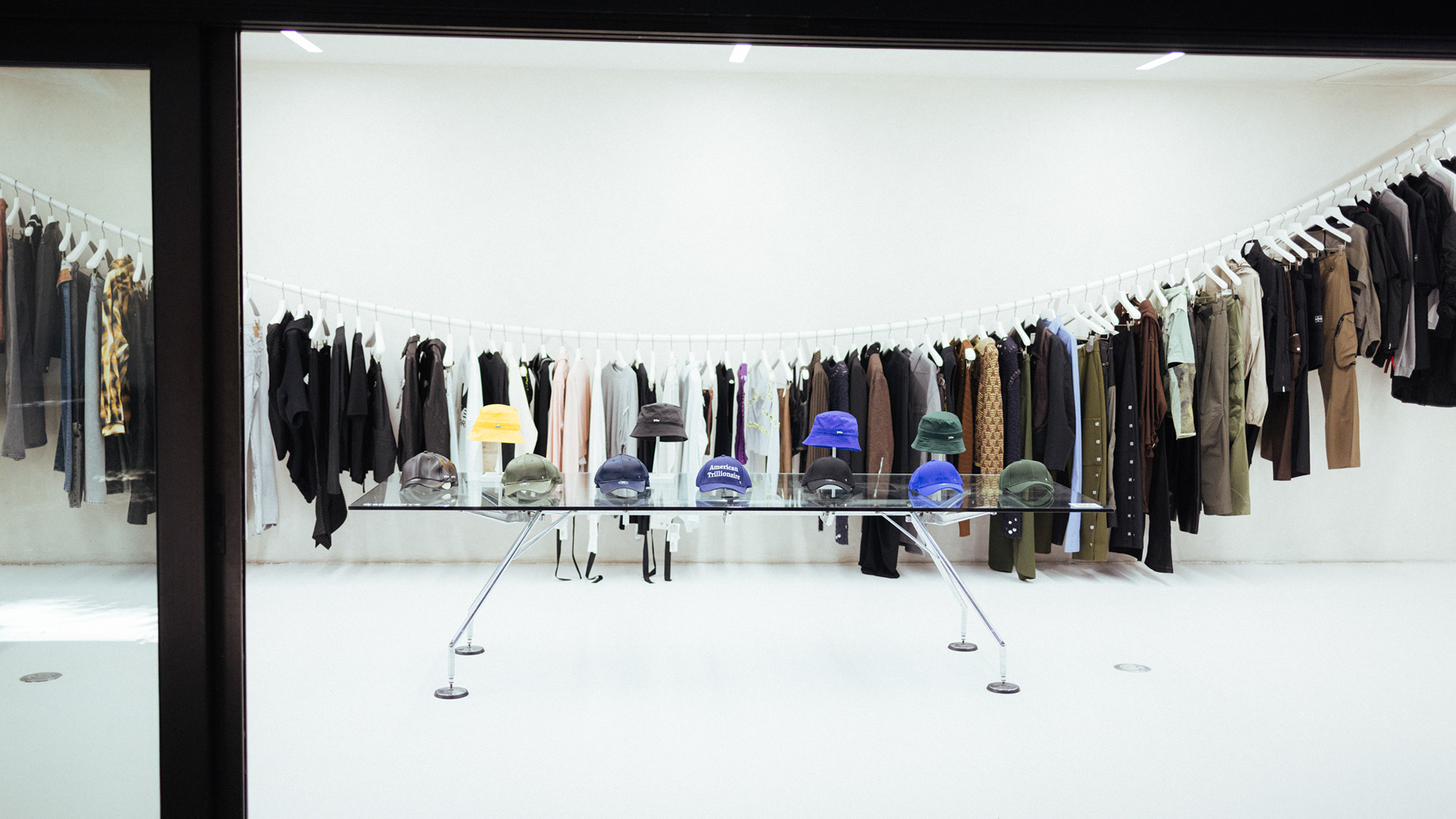Boutique interior photography with curated product display