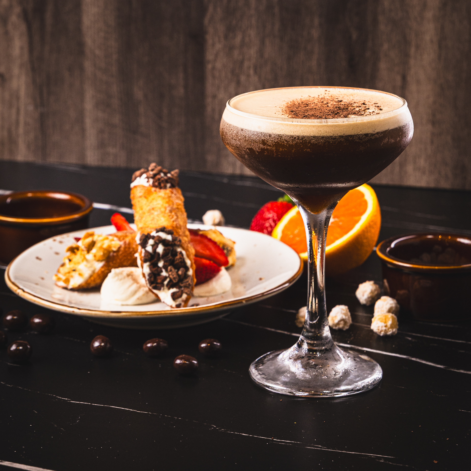 Hospitality photography in Los Angeles by Marco Gallico, featuring professional food and beverage shts of brunch, meals, cocktails for restaurants, bars and hotels.