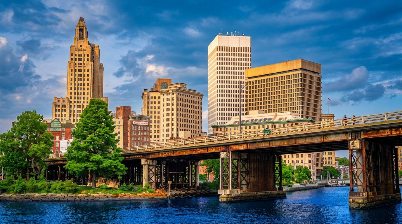 Skyline over Providence River