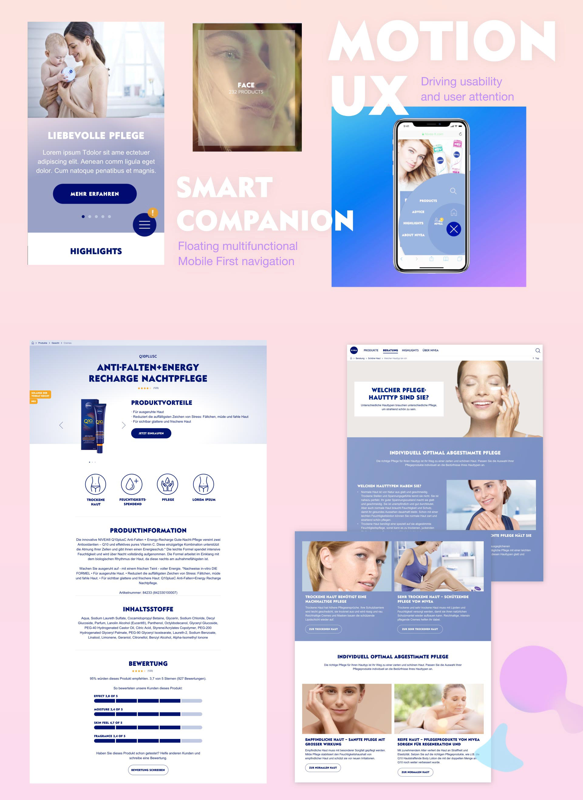 Nivea uses Motion UX to drive conversion and the smart companion as new navigation