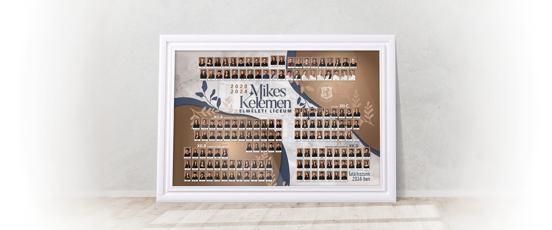 végzős diákoknak készült tabló terv