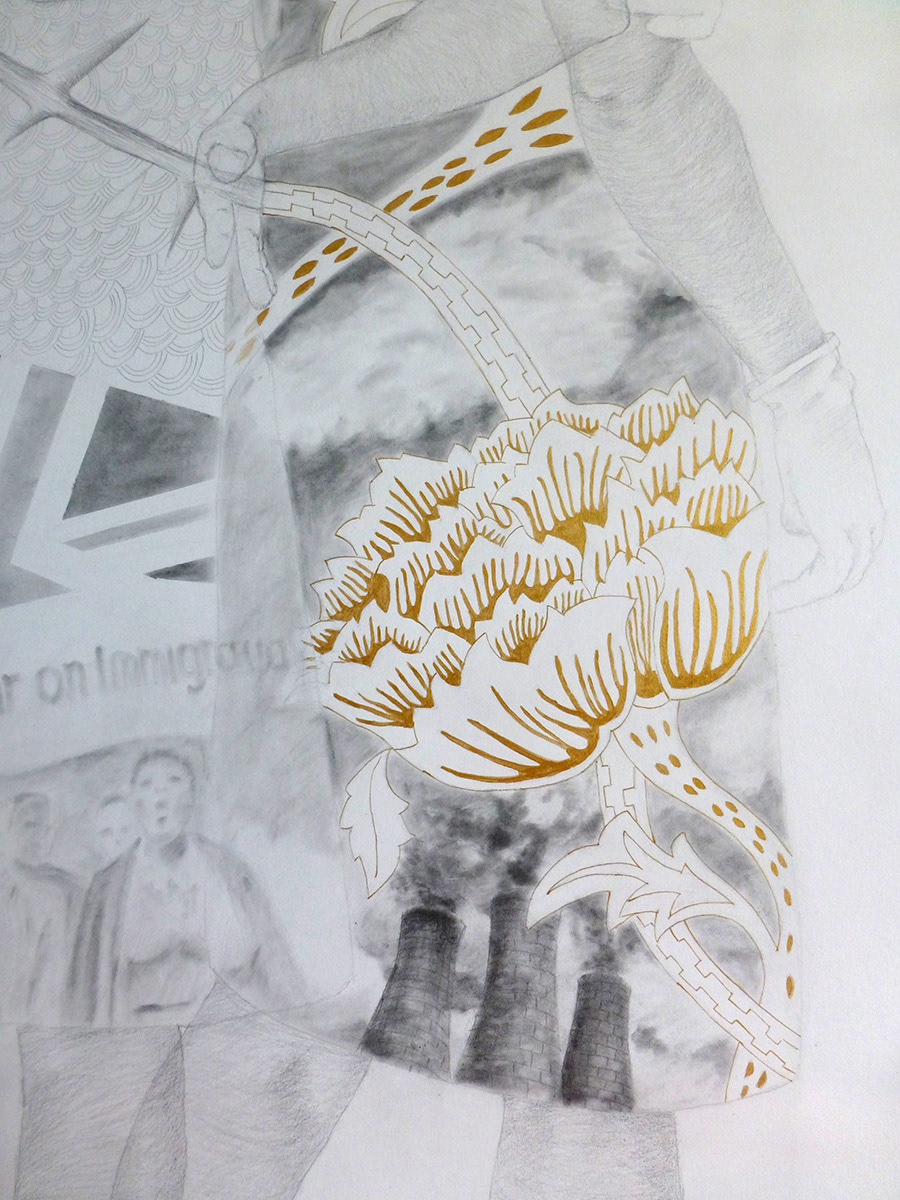 Life sized drawing. Big Drawing. Figurative drawing