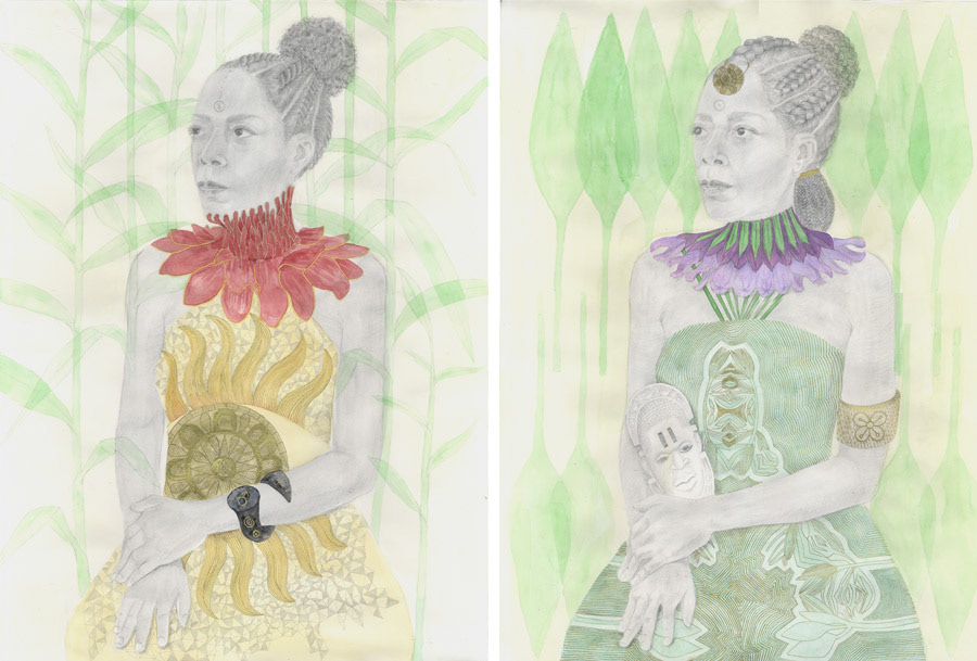 Afrofuturist botany, ethnobotany artist, Charmaine Watkiss