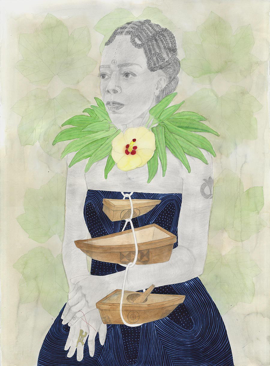 Botanical legacy; ethnobotany; emancipatory art; art and nature; charmaine watkiss; black british artist; plant warrior women