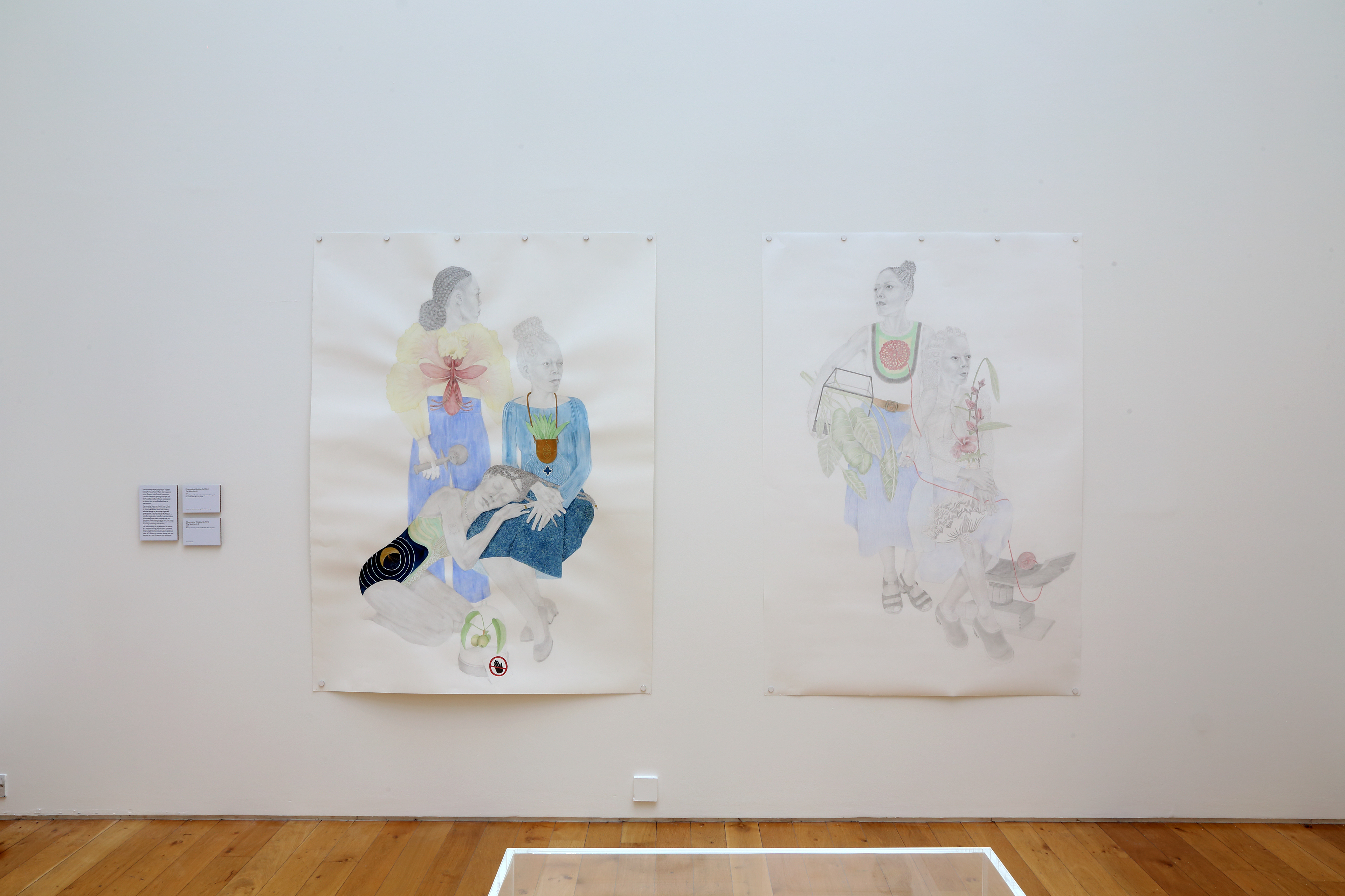 The Wisdom Tree Charmaine Watkiss Leeds Art Gallery, strong black women, life size drawing